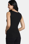 Zivame Knit Poly Thermal Spaghetti Top - Black Beauty — thumbnail 3